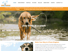 Tablet Screenshot of 4pawskingdom.com